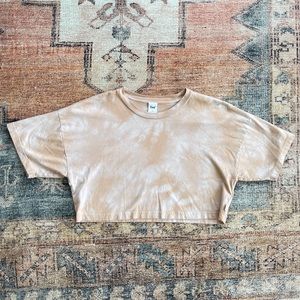 TNA/Aritzia crop tie dye tee